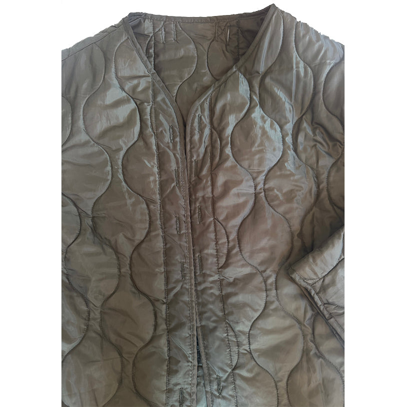 QUILTED LINING JACKET - ARMY GREEN