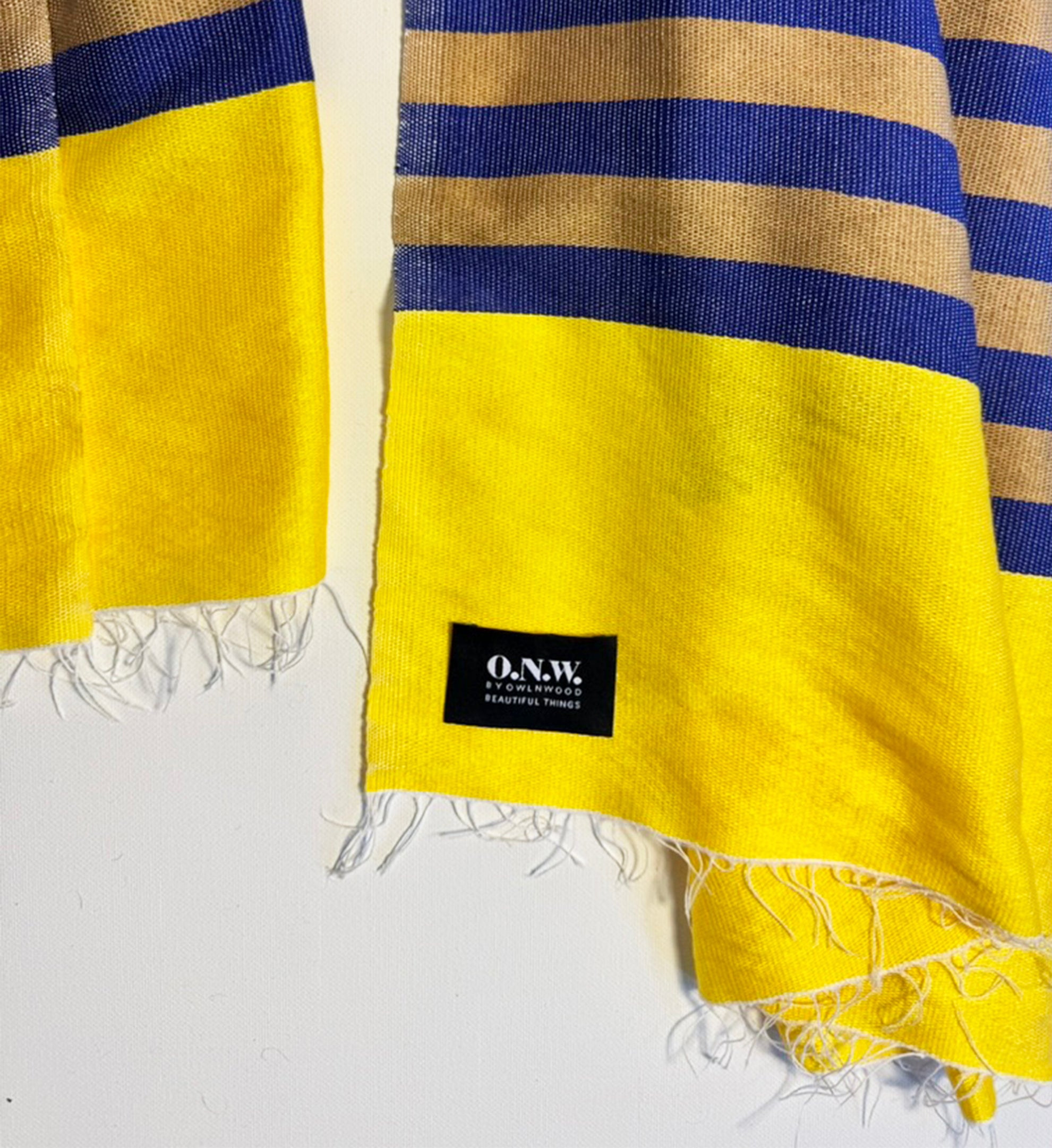 O.N.W. STRIPED TSEHAY SCARF - MULTI STRIPE