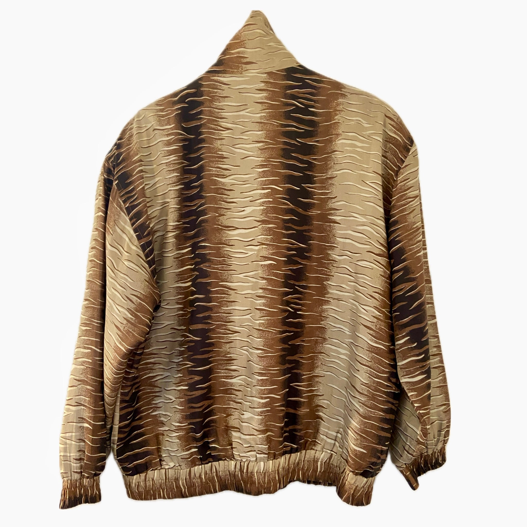O.N.W. SILK OMBRÉ SQUARE BOMBER JACKET
