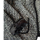 QUILTED BLACK N WHITE DOT JACKET - FULL ZIP FRONT