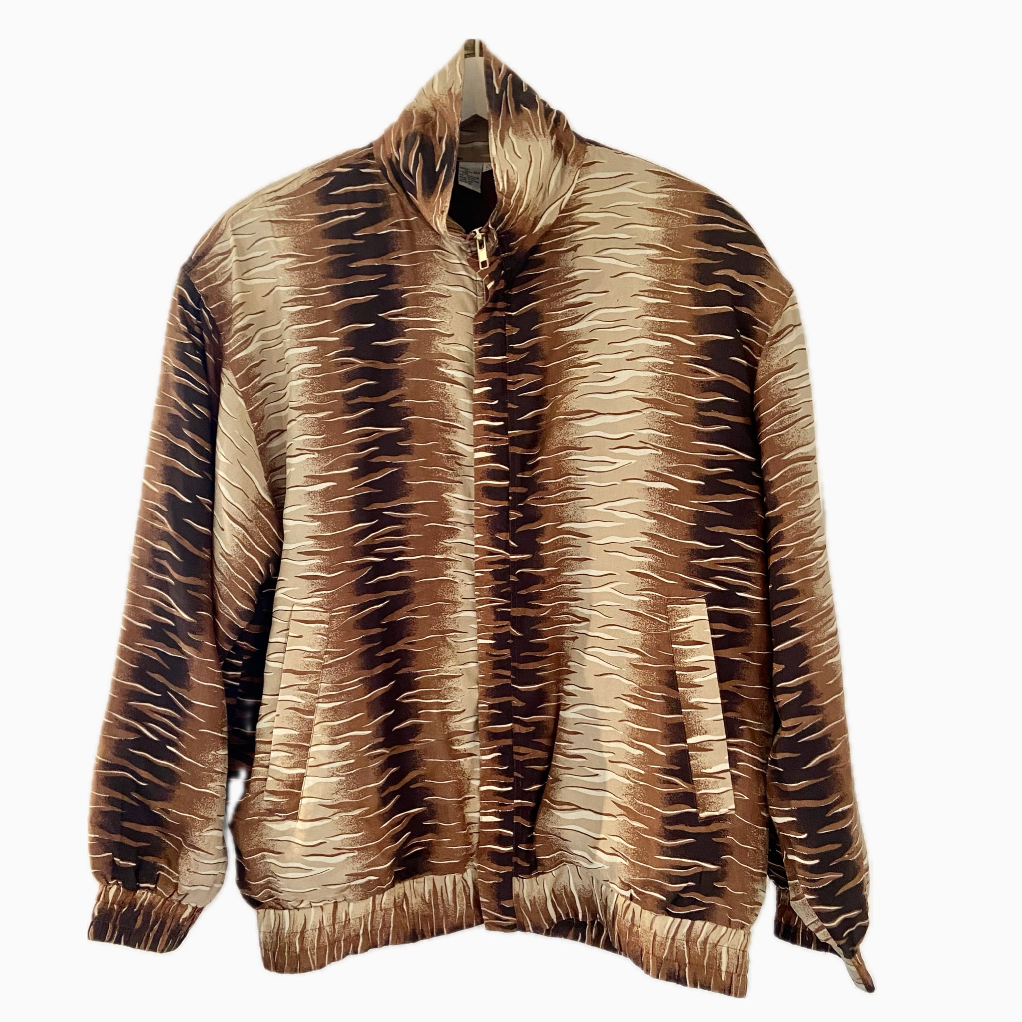 O.N.W. SILK OMBRÉ SQUARE BOMBER JACKET