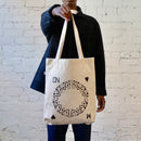 O.N.W. MEDITATION WHEEL TOTE BAG - NATURAL