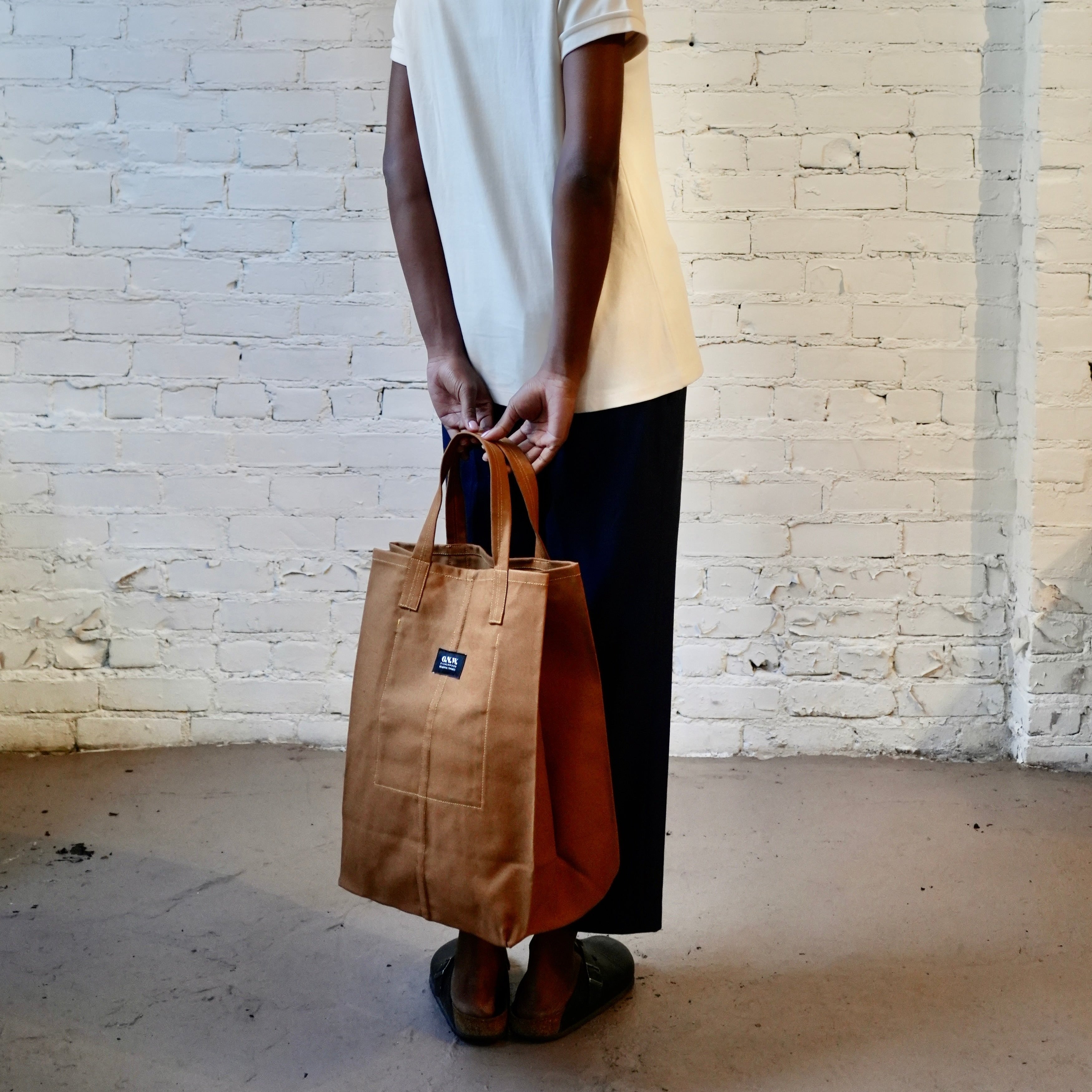 Khaki tote bag online