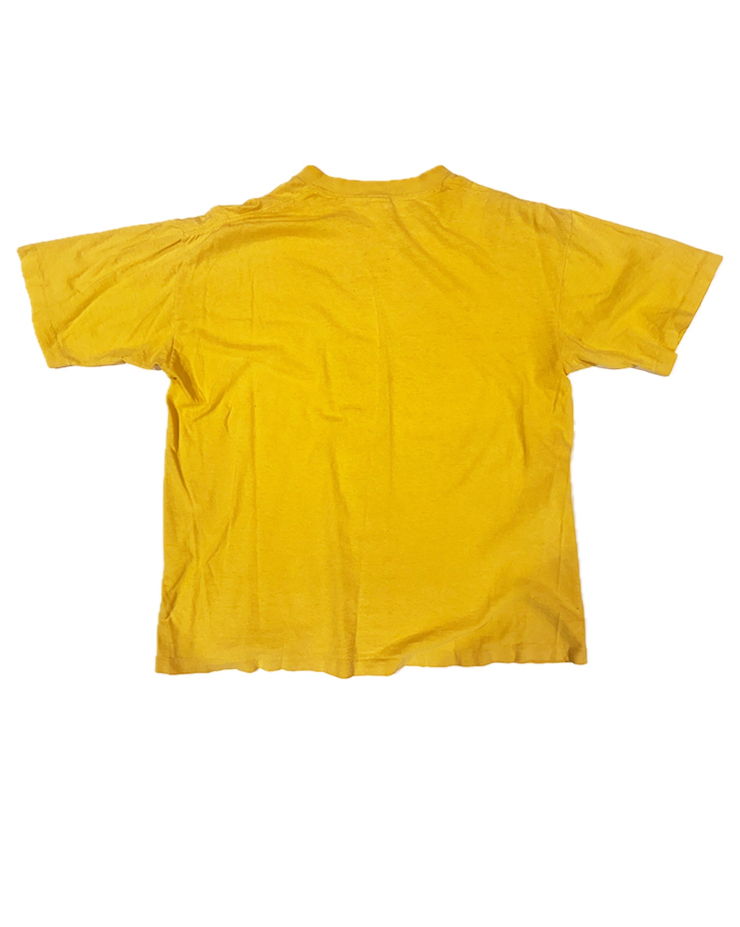 1985 VINTAGE SPORTS TEE - YELLOW/BLUE PRINT