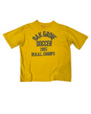 1985 VINTAGE SPORTS TEE - YELLOW/BLUE PRINT