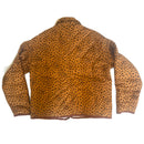 QUILTED LEOPARD JACKET - FULLY REVERSIBLE TO NATURAL CREAM