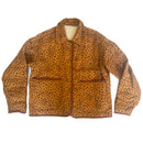 QUILTED LEOPARD JACKET - FULLY REVERSIBLE TO NATURAL CREAM