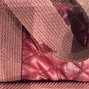 QUILTED SPORTY BAG - BURGUNDY NYLON