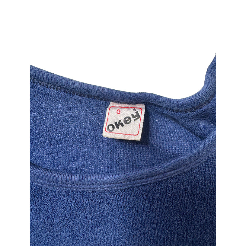 OAXANA TERRY TEE - NAVY TERRY