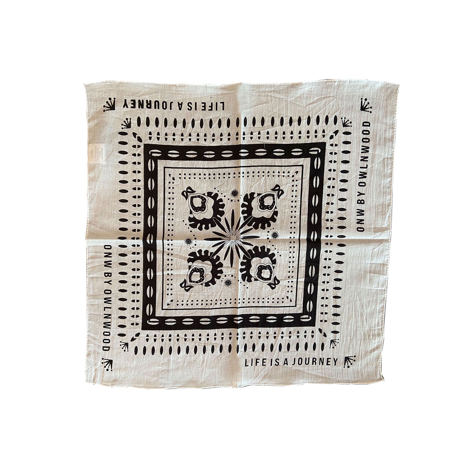 O.N.W. KORNBLOMST BANDANA - MILK WHITE