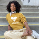 O.N.W. HEART CREW NECK SWEATSHIRT - CURRY YELLOW