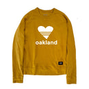 O.N.W. HEART CREW NECK SWEATSHIRT - CURRY YELLOW