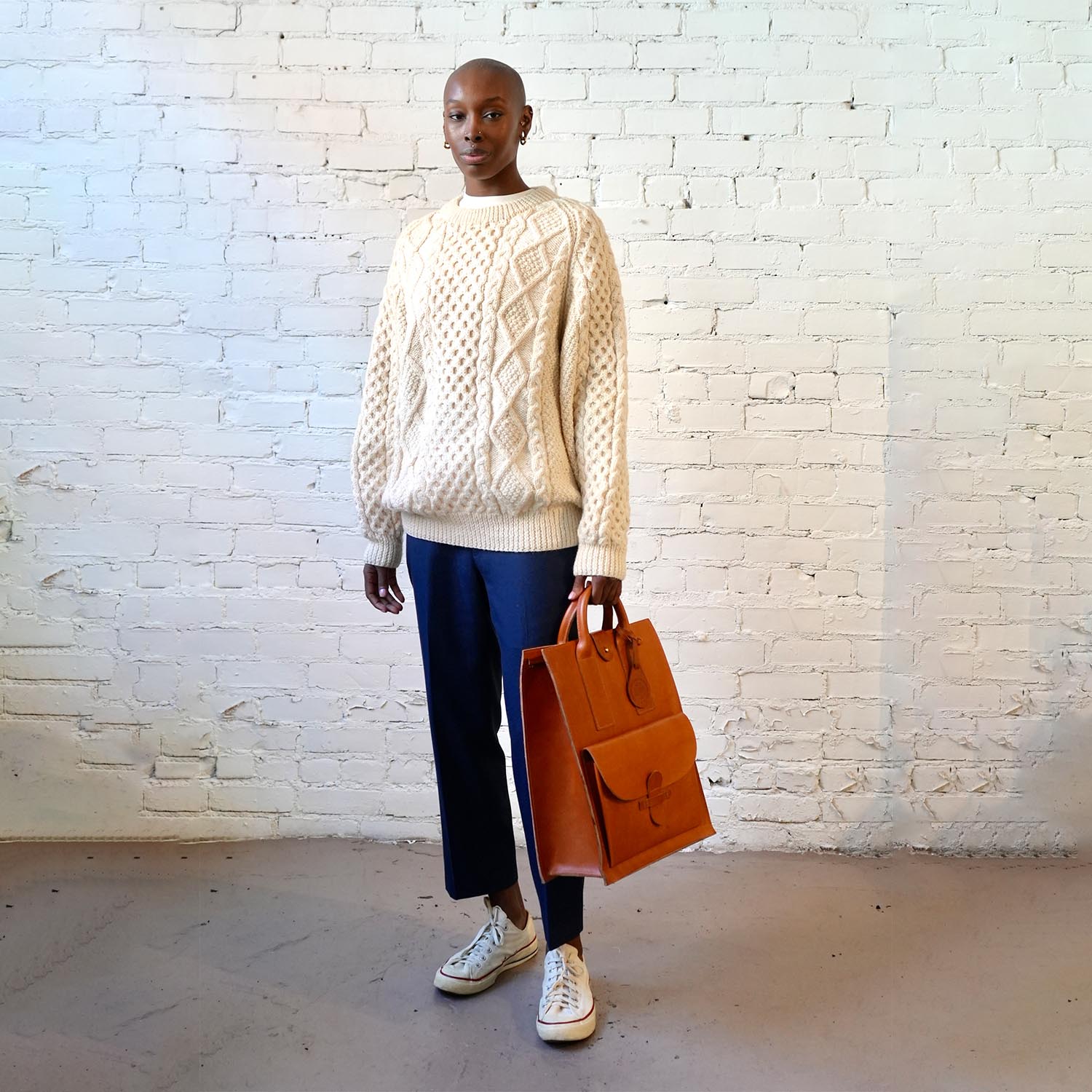 O.N.W. VINTAGE CABLE SWEATER