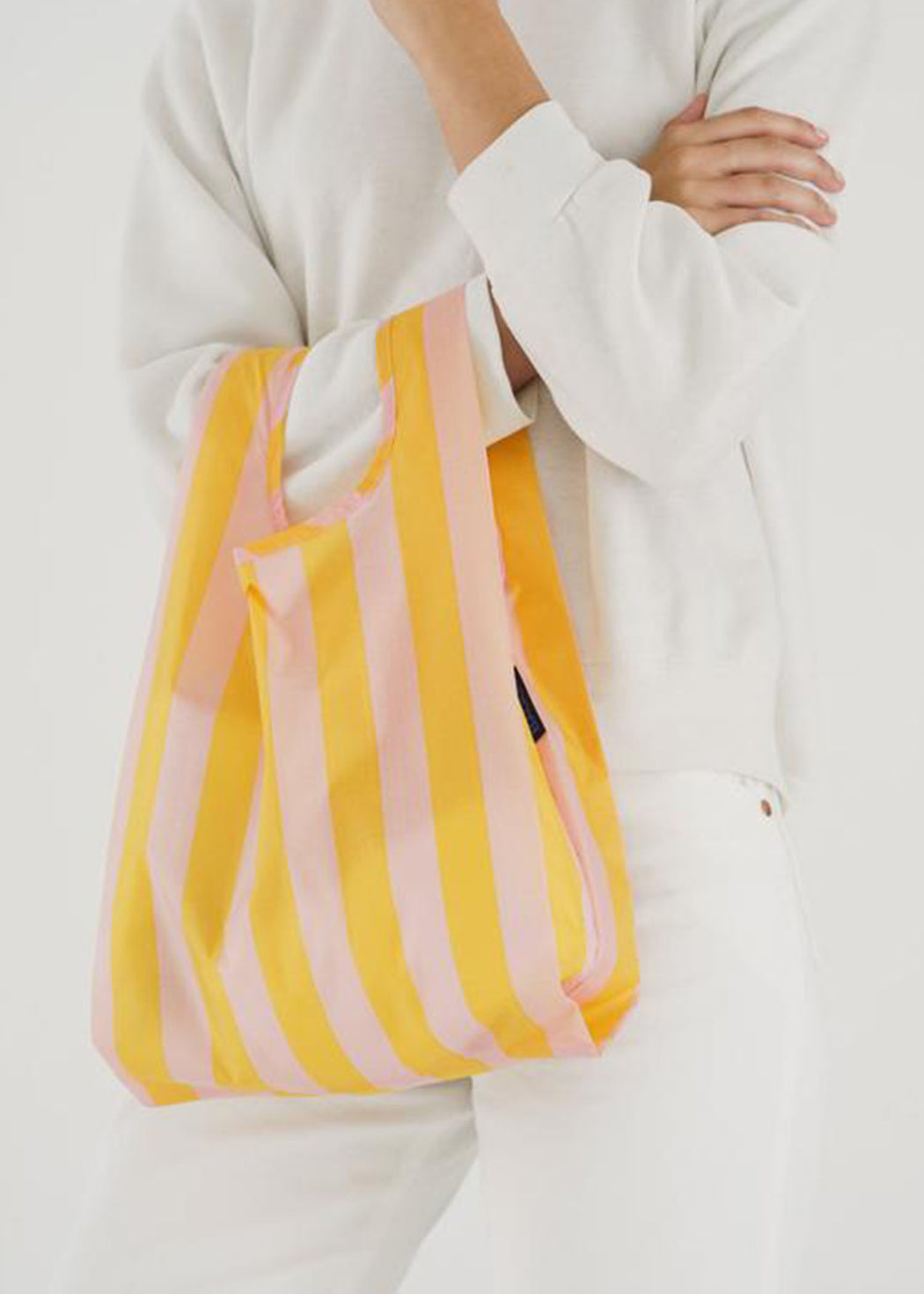 BAGGU Standard reusable carry bag - Marigold Stripe