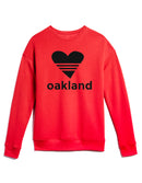UNISEX SPORTY HEART/ BRIGHT RED Sweatshirt ONW-SPHT-200-RED