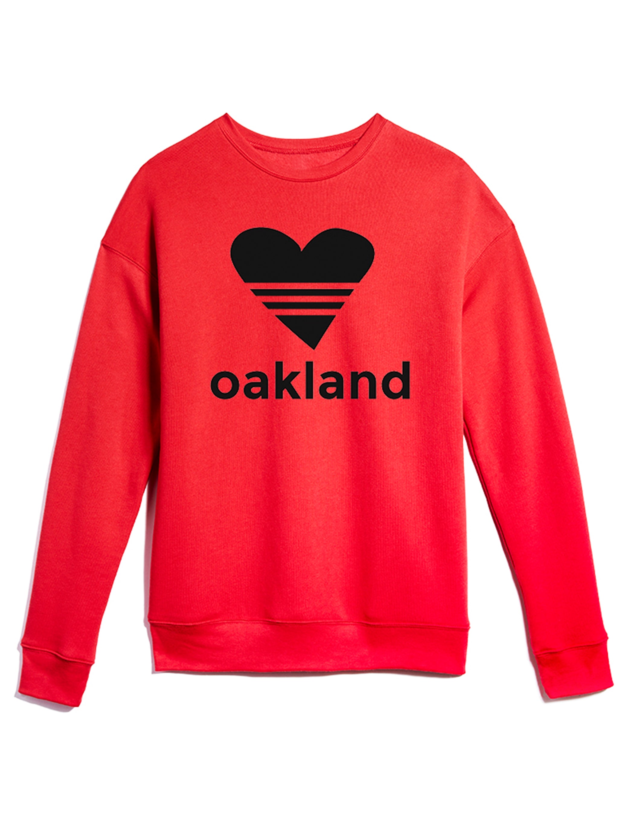 UNISEX SPORTY HEART/ BRIGHT RED Sweatshirt ONW-SPHT-200-RED