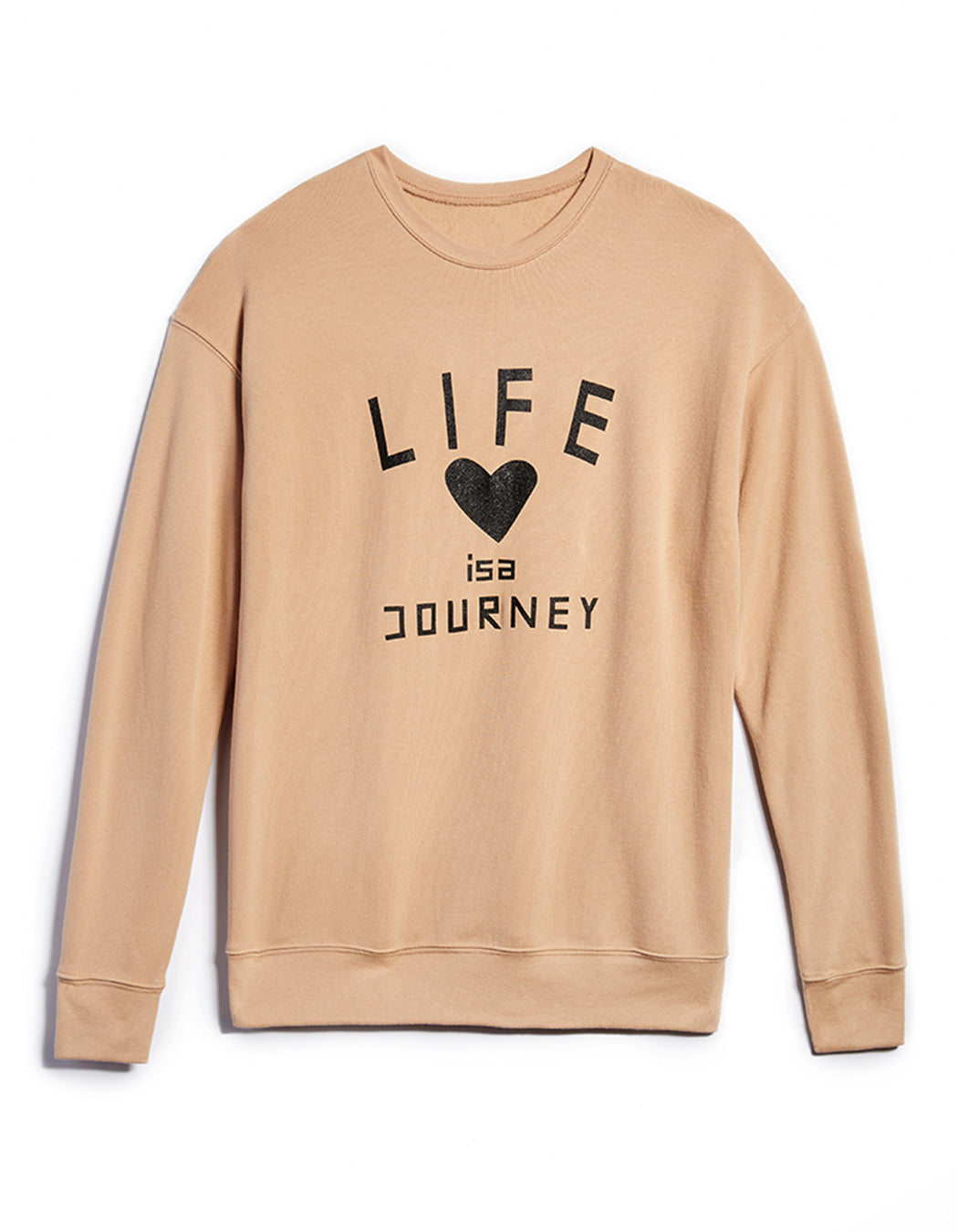 Unisex LIFE JOURNEY / TAN Sweatshirt ONW-JRNY-207-TAN
