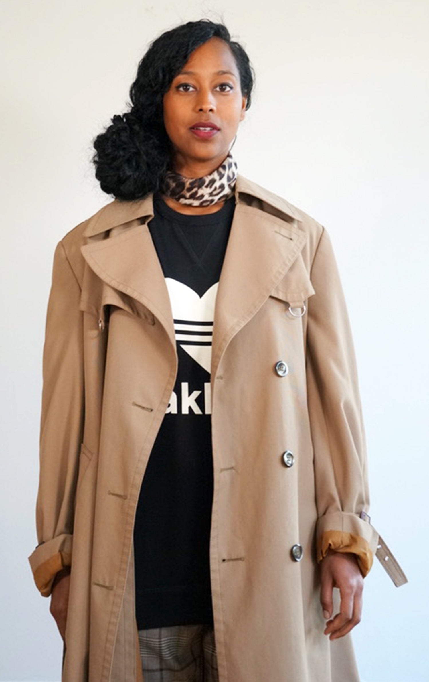 UNISEX SPORTY HEART Oakland / BLACK Sweatshirt ONW-SPHT-202-BLK