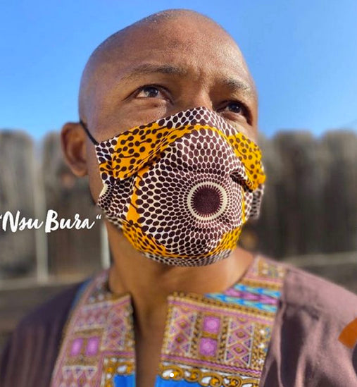 Afro Anansi Face Mask - Nsu Bura - AF-MASK-NSU-01