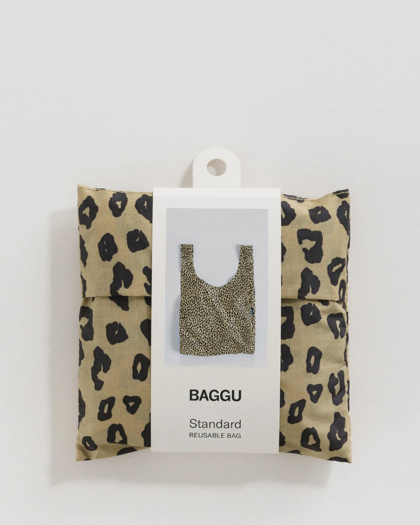 BAGGU Standard reusable carry bag - HONEY LEOPARD